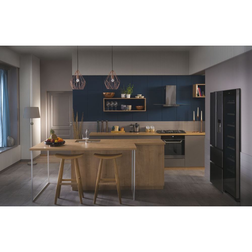Haier FD 70 Series 5 444L Frost Free Multi Door freistehend Kühl-Gefrierkombination - Platinum Inox | HFR5719EWMP