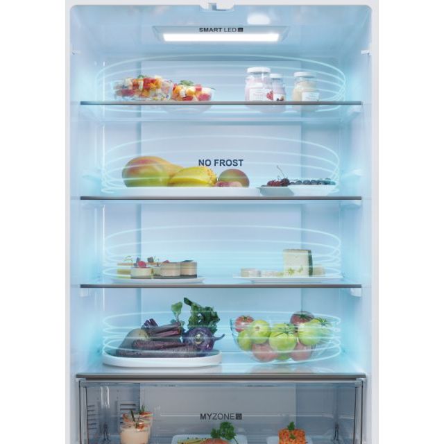 Haier FD 70 Series 5 444L Frost Free Multi Door freistehend Kühl-Gefrierkombination - Platinum Inox | HFR5719EWMP