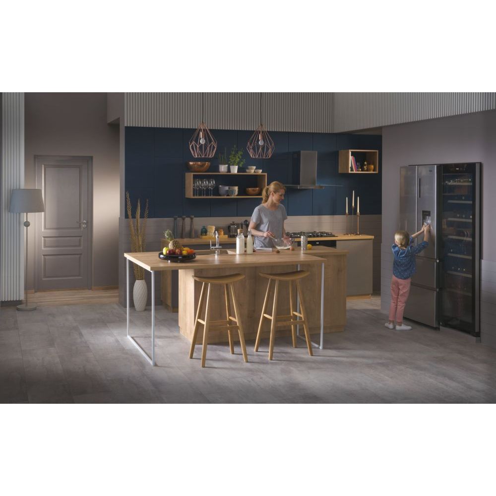 Haier FD 70 Series 5 444L Frost Free Multi Door freistehend Kühl-Gefrierkombination - Platinum Inox | HFR5719EWMP