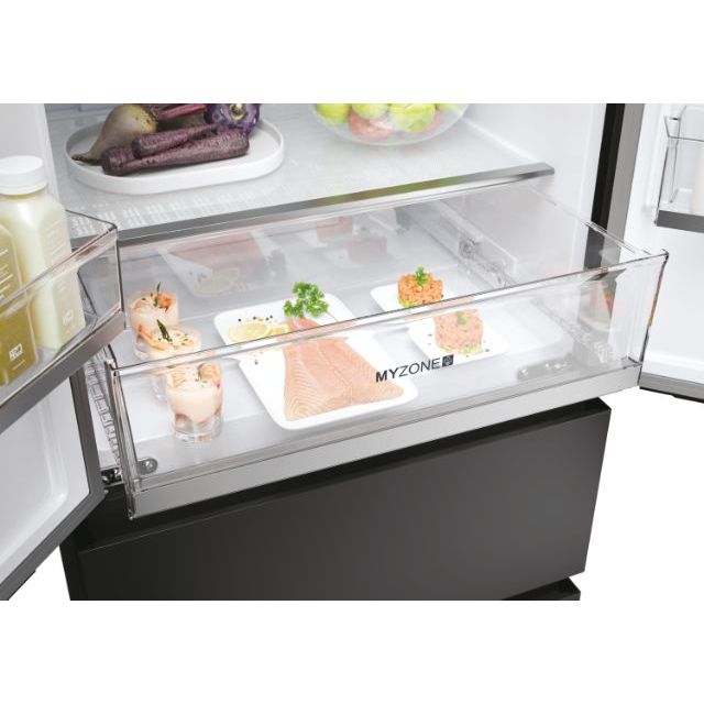 Haier FD 70 Series 5 444L Frost Free freistehend Kühl-Gefrierkombination - Slate Schwarz | HFR5719EWPB