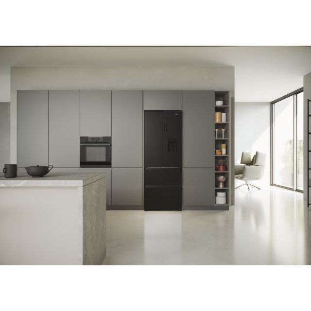 Haier FD 70 Series 5 444L Frost Free freistehend Kühl-Gefrierkombination - Slate Schwarz | HFR5719EWPB