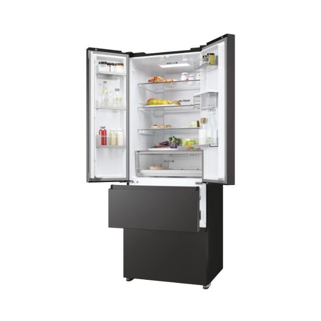 Haier FD 70 Series 5 444L Frost Free freistehend Kühl-Gefrierkombination - Slate Schwarz | HFR5719EWPB