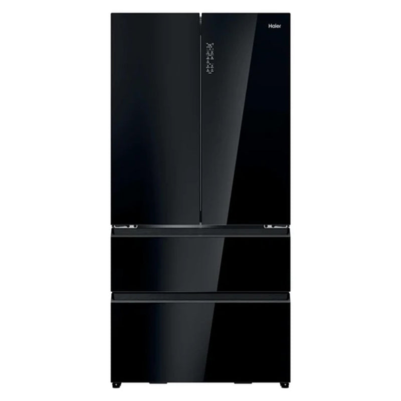 Haier FD 90 Series 7 703L freistehend French Door Kühl-Gefrierkombination - Glass Inox | HFR79F19DFGB