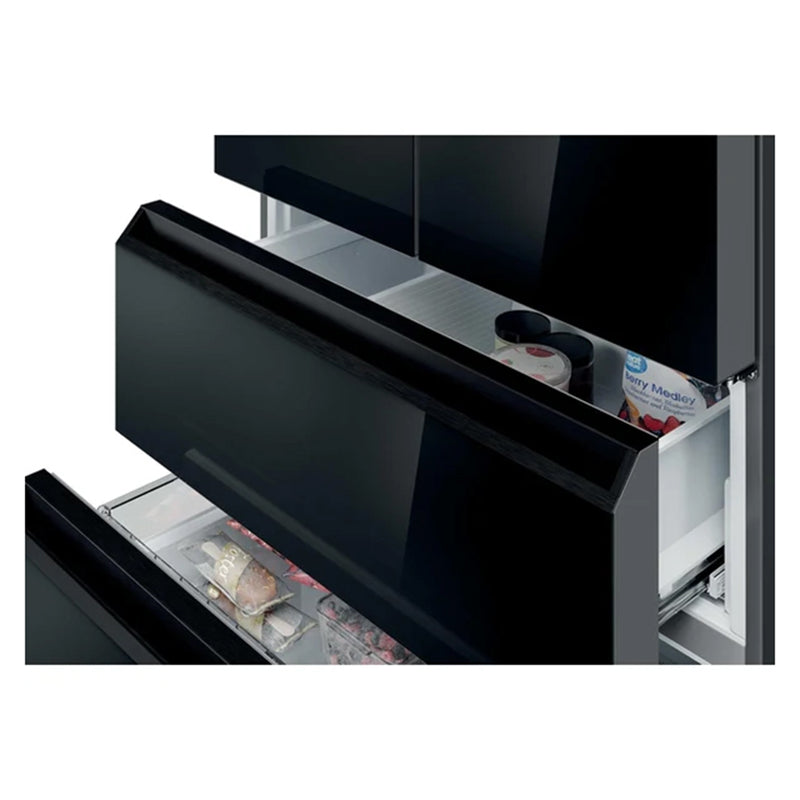 Haier FD 90 Series 7 703L freistehend French Door Kühl-Gefrierkombination - Glass Inox | HFR79F19DFGB