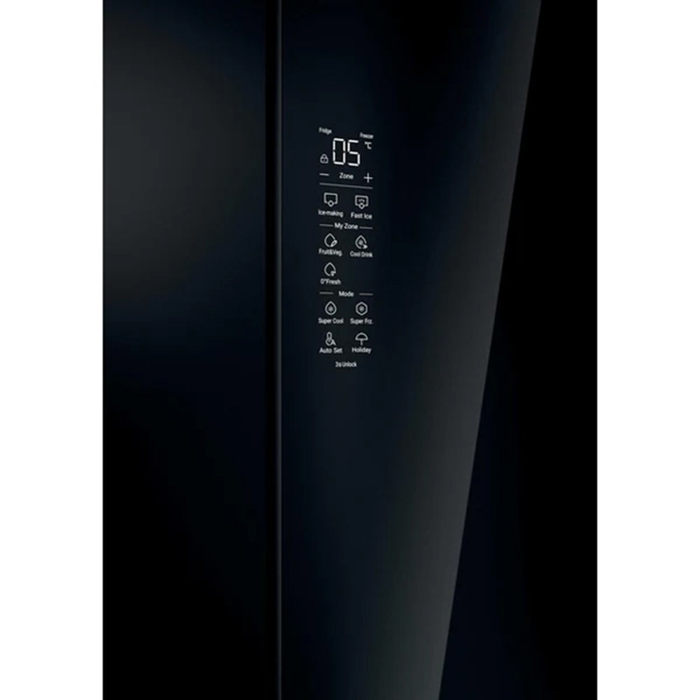 Haier FD 90 Series 7 703L freistehend French Door Kühl-Gefrierkombination - Glass Inox | HFR79F19DFGB