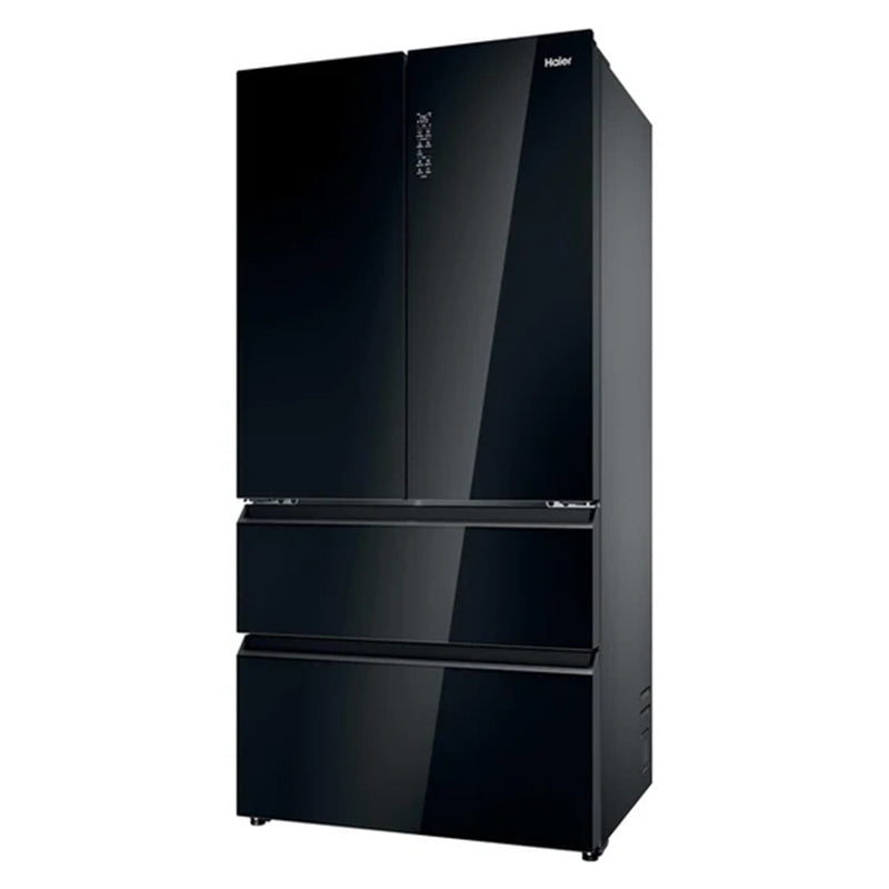 Haier FD 90 Series 7 703L freistehend French Door Kühl-Gefrierkombination - Glass Inox | HFR79F19DFGB