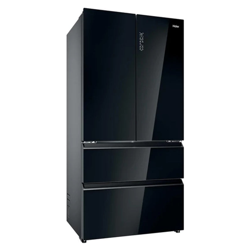 Haier FD 90 Series 7 703L freistehend French Door Kühl-Gefrierkombination - Glass Inox | HFR79F19DFGB