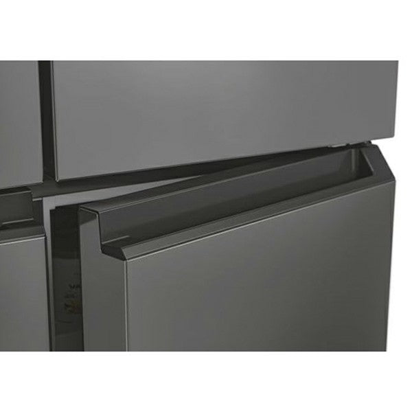 Hoover 463L freistehend American Kühl-Gefrierkombination - Gentle Silber | HHCR3818EWPL
