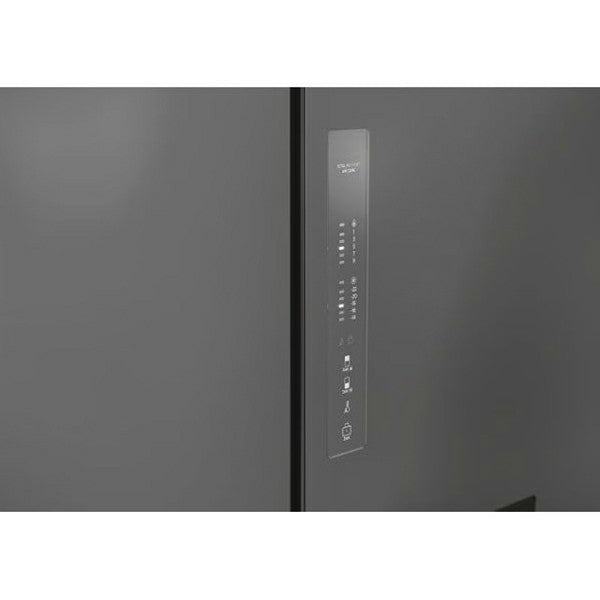 Hoover 463L freistehend American Kühl-Gefrierkombination - Gentle Silber | HHCR3818EWPL