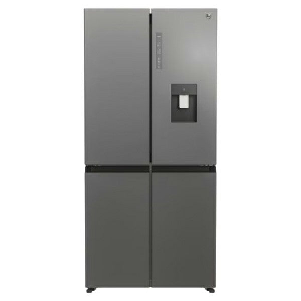 Hoover 463L freistehend American Kühl-Gefrierkombination - Gentle Silber | HHCR3818EWPL