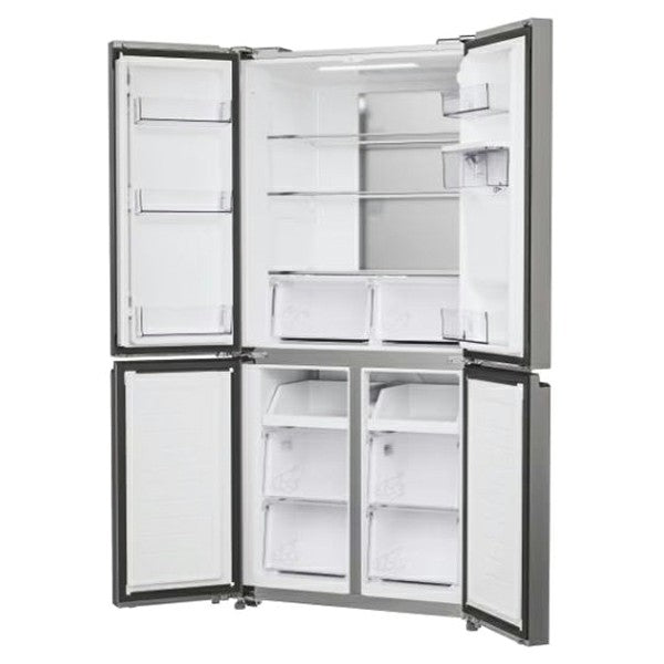 Hoover 463L freistehend American Kühl-Gefrierkombination - Gentle Silber | HHCR3818EWPL