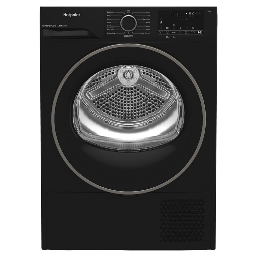 Hotpoint 9KG freistehend Heat Pump Wäschetrockner - Schwarz | HHDD90BBIRE