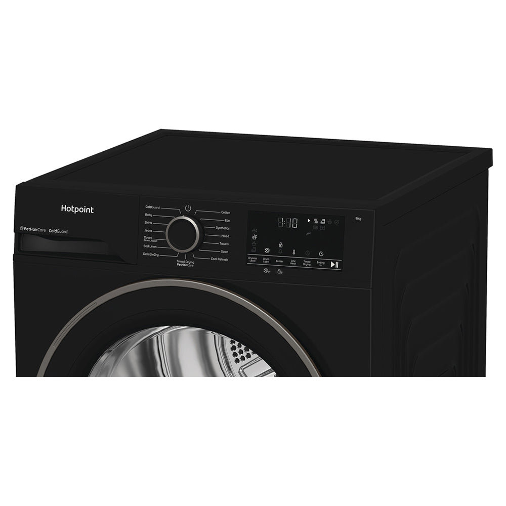 Hotpoint 9KG freistehend Heat Pump Wäschetrockner - Schwarz | HHDD90BBIRE