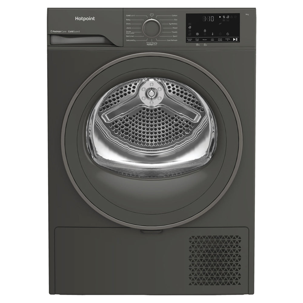 Hotpoint 9KG freistehend Heat Pump Wäschetrockner - Dark Grau | HHDD90GGIRE