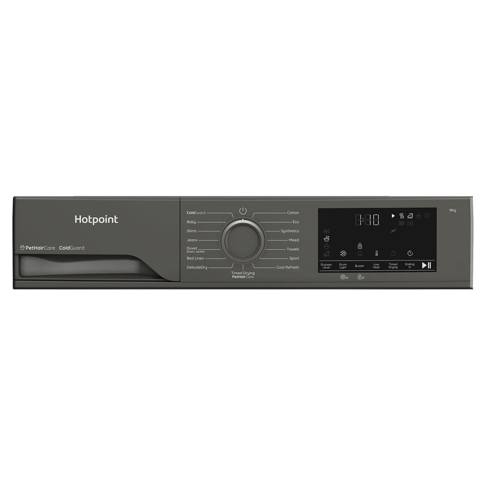Hotpoint 9KG freistehend Heat Pump Wäschetrockner - Dark Grau | HHDD90GGIRE