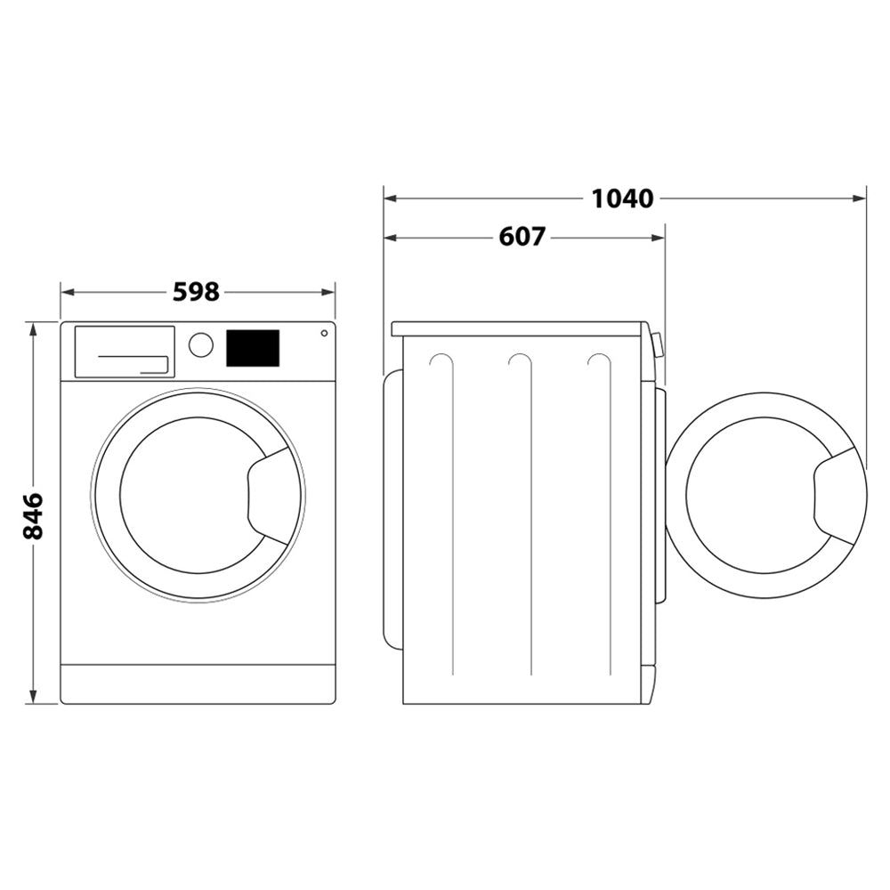 Hotpoint 9KG freistehend Heat Pump Wäschetrockner - Dark Grau | HHDD90GGIRE