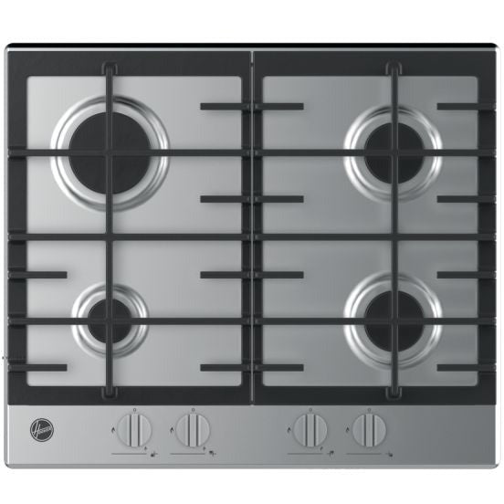 Hoover 4 Burner Einbau Gas Kochfeld - Edelstahl | HHG6BRK3X