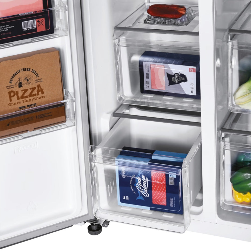 Hoover H-Kühlschrank 500 Maxi 521L Frost Free American freistehend Kühl-Gefrierkombination - Inox | HHSBSO-6174XK-1