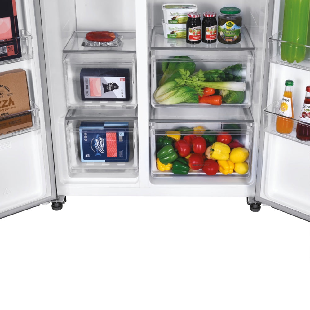 Hoover H-Kühlschrank 500 Maxi 521L Frost Free American freistehend Kühl-Gefrierkombination - Inox | HHSBSO-6174XK-1
