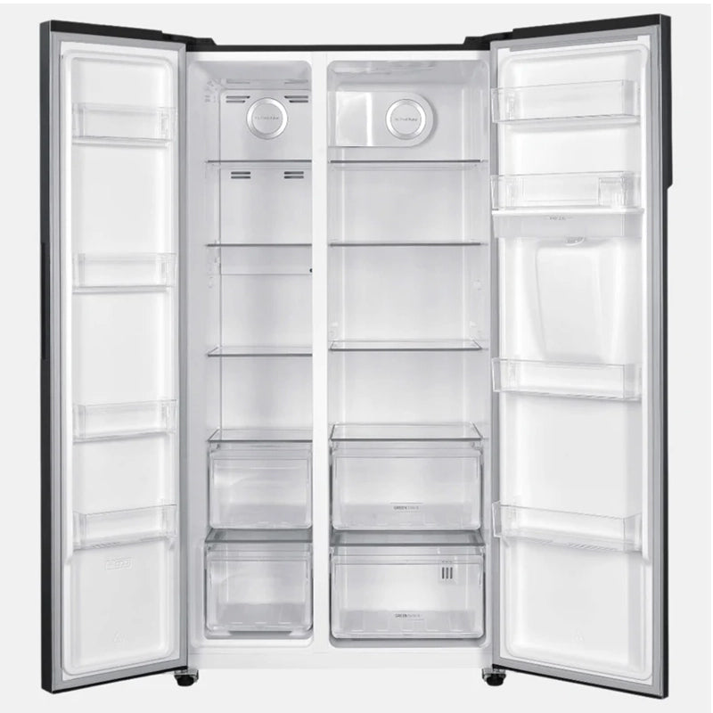 Hoover H-Kühlschrank 500 Maxi 532L Frost Free freistehend American Kühl-Gefrierkombination - Schwarz | HHSBSO6174BWDK-1