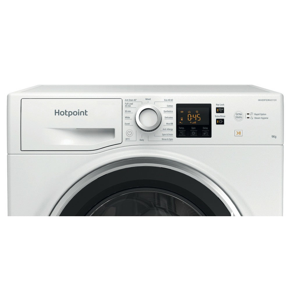 Hotpoint 9KG 1400RPM freistehend Waschmaschine - Weiß | HNR9W64WSIRE