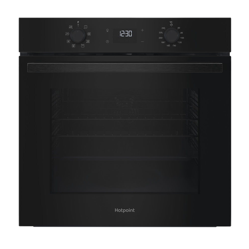 Hotpoint 71L Einbau Multifunction Electric Einbaubackofen - Schwarz | HO3K55CBUK