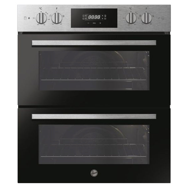 Hoover 77L Built-Under Electric Double Oven - Stainless Steel & Black | HO7DC3B308IN