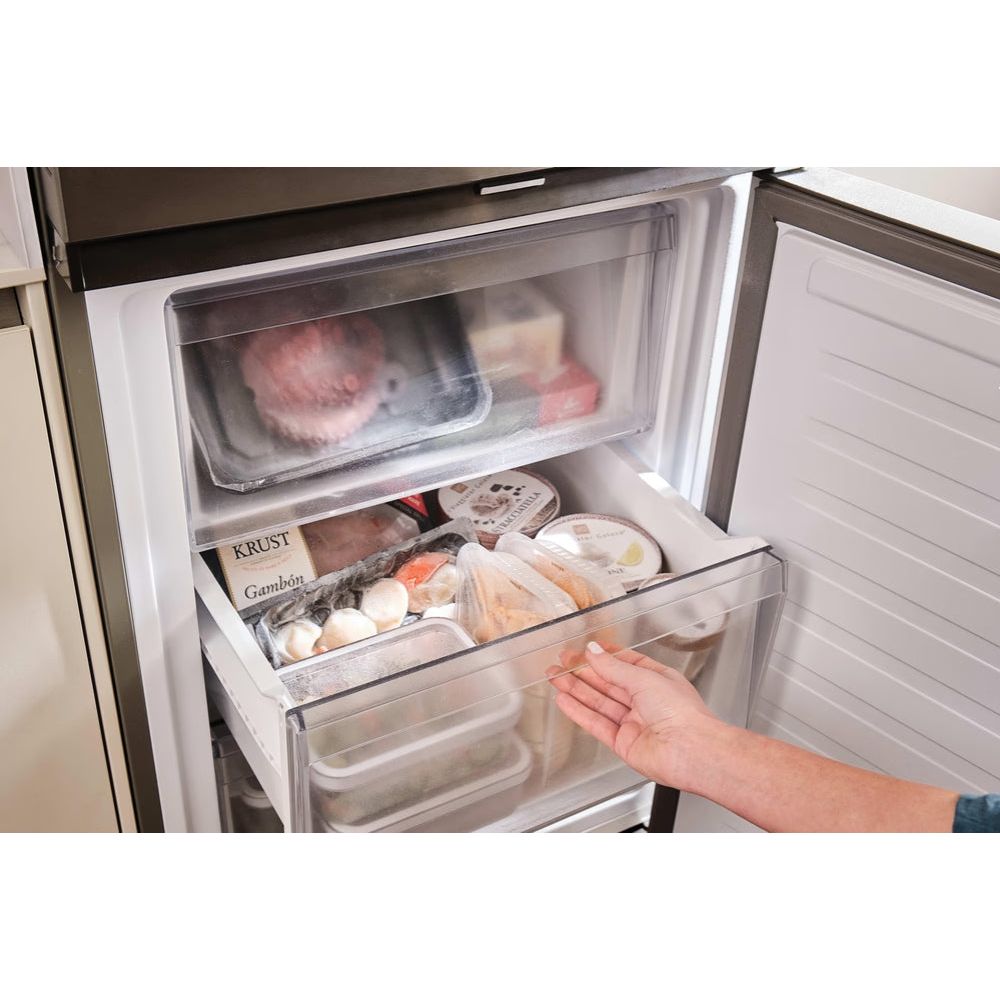 Hoover H-COMBI 300 355L Frost Free freistehend Kühl-Gefrierkombination - Inox | HONCQ2T618EXK