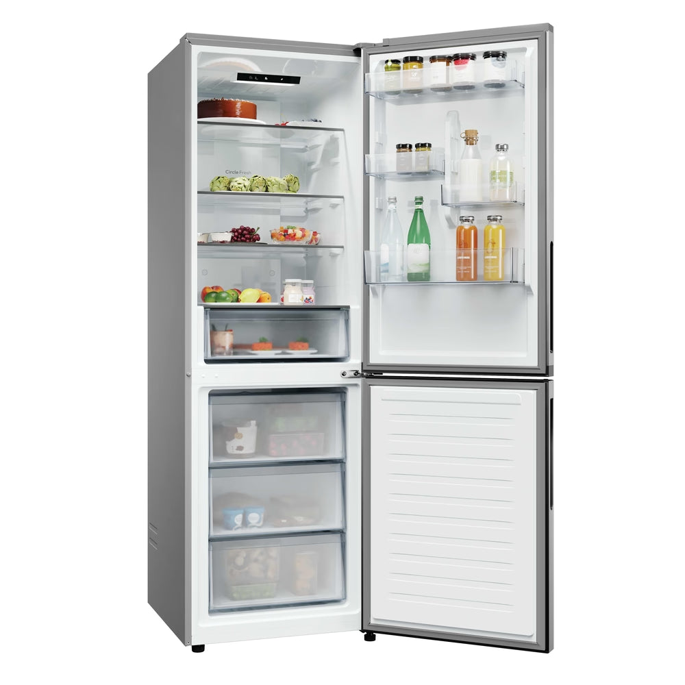 Hoover H-COMBI 300 355L Frost Free freistehend Kühl-Gefrierkombination - Inox | HONCQ2T618EXK