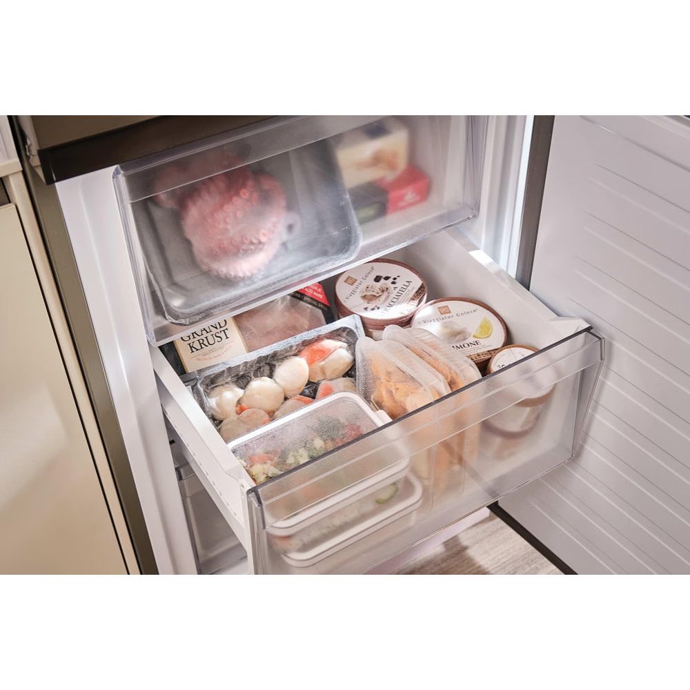 Hoover H-COMBI 300 355L Frost Free freistehend Kühl-Gefrierkombination - Inox | HONCQ2T618EXK