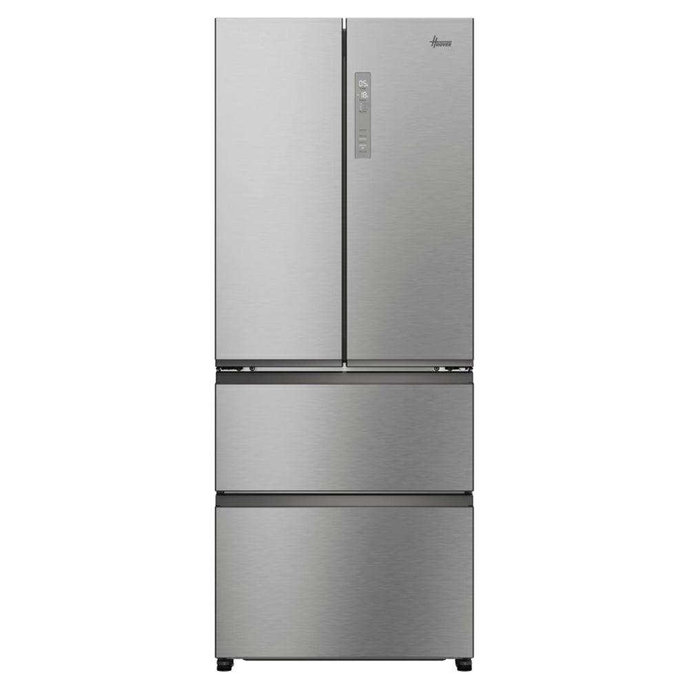 Hoover H-Kühlschrank 700 Maxi 402L Frost Free freistehend French Door Kühl-Gefrierkombination - Platinum Inox | HONFQ2T718EXK