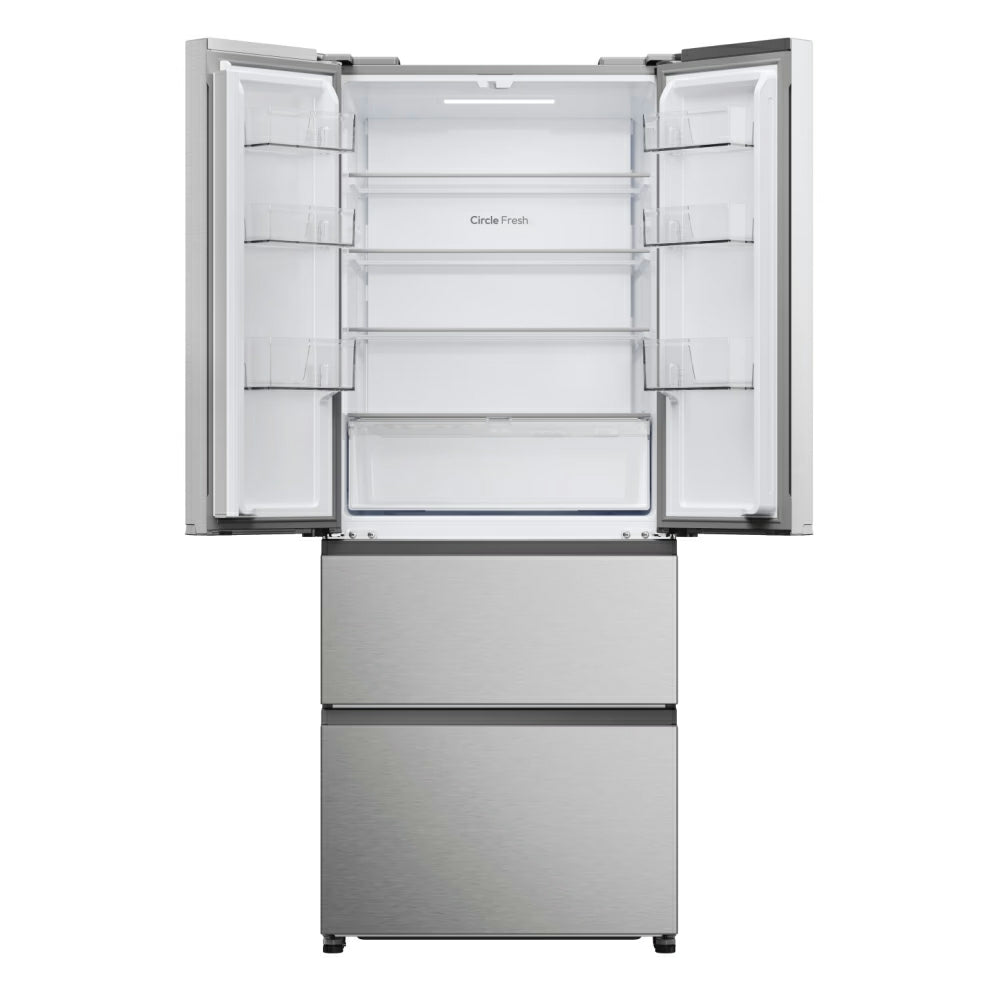 Hoover H-Kühlschrank 700 Maxi 402L Frost Free freistehend French Door Kühl-Gefrierkombination - Platinum Inox | HONFQ2T718EXK