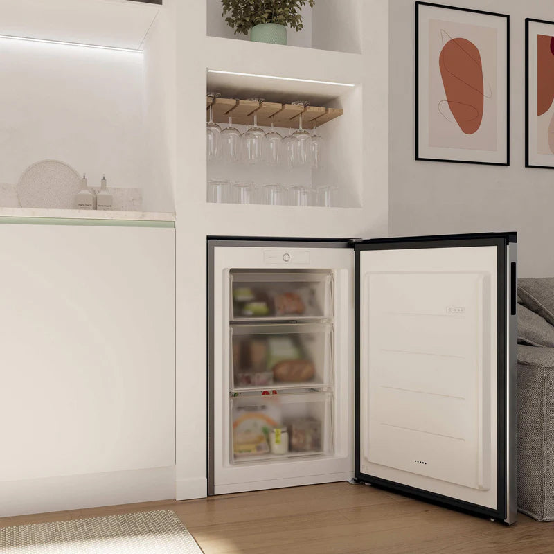 Hoover H-Freeze 300 90L Low Frost Undercounter Gefrierschrank - Silber | HONUQ2L58EXK