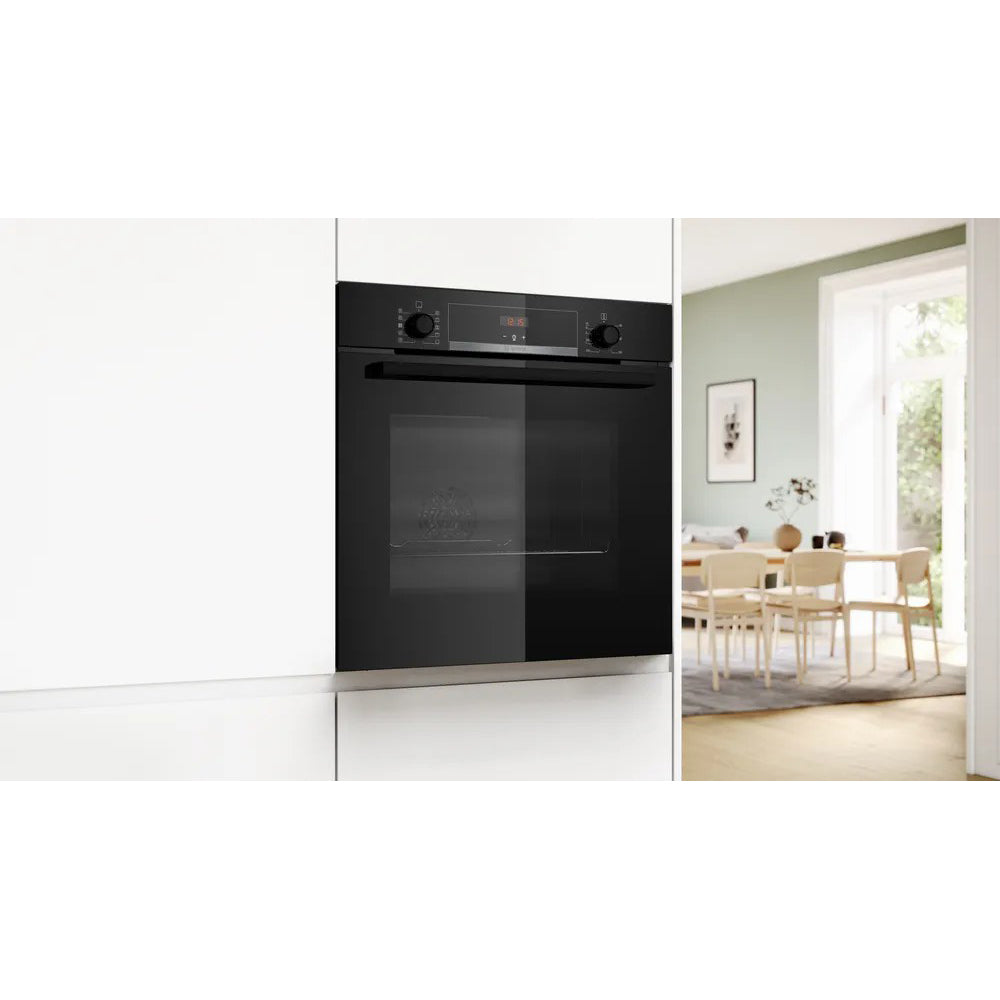 Bosch 71L Einbau Conventional Electric Einbaubackofen - Schwarz | HQA534BB3B
