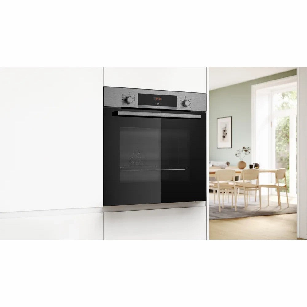 Bosch 71L Einbau Conventional Backofen & Grill Electric Einbaubackofen - Edelstahl | HQA534BS3B