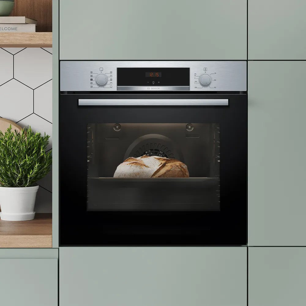Bosch 71L Einbau Conventional Backofen & Grill Electric Einbaubackofen - Edelstahl | HQA534BS3B
