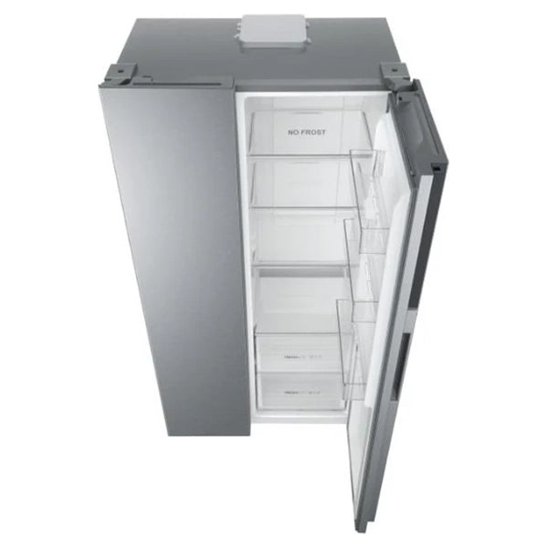 Haier SBS 90 Series 3 528L Frost Free American Kühl-Gefrierkombination - Gentle Silber | HSR3918ENPG