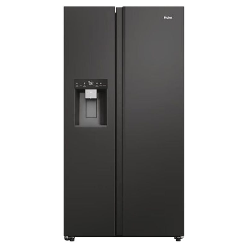 Haier SBS 90 Series 5 601L Frost Free freistehend American Kühl-Gefrierkombination - Slate Schwarz | HSW59F18EIPT