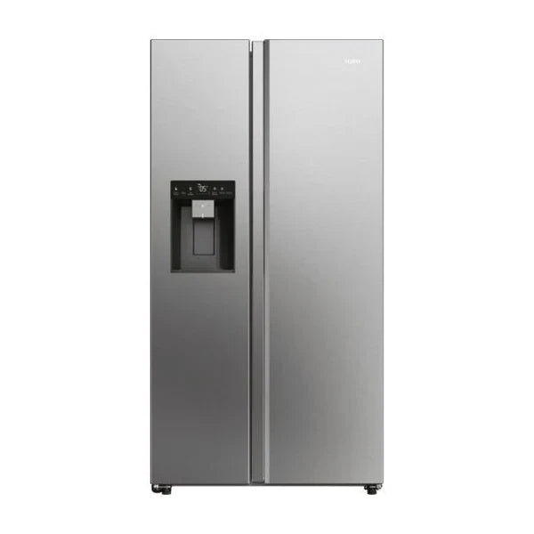 Haier SBS 90 Series 7 601L Freestanding American Fridge Freezer - Platinum Inox | HSW79F18CIMM