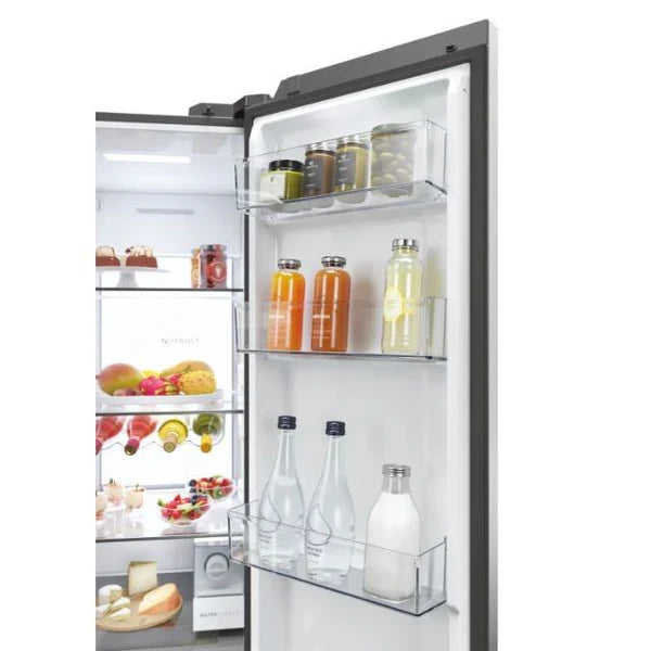 Haier SBS 90 Series 7 601L freistehend American Kühl-Gefrierkombination - Platinum Inox | HSW79F18CIMM
