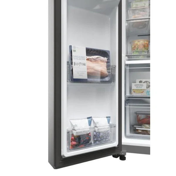 Haier SBS 90 Series 7 601L freistehend American Kühl-Gefrierkombination - Platinum Inox | HSW79F18CIMM