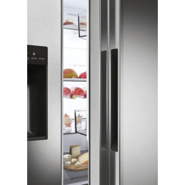 Haier SBS 90 Series 7 601L freistehend American Kühl-Gefrierkombination - Platinum Inox | HSW79F18CIMM