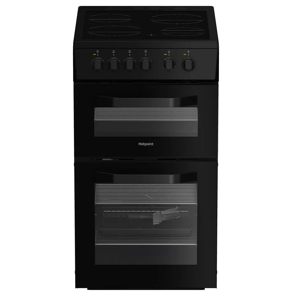 Hotpoint 50CM freistehend Electric Herd - Schwarz | HTE5VCB