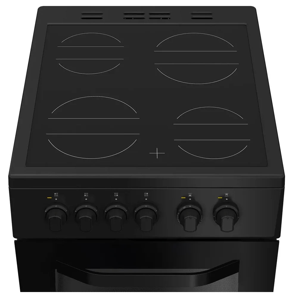 Hotpoint 50CM freistehend Electric Herd - Schwarz | HTE5VCB