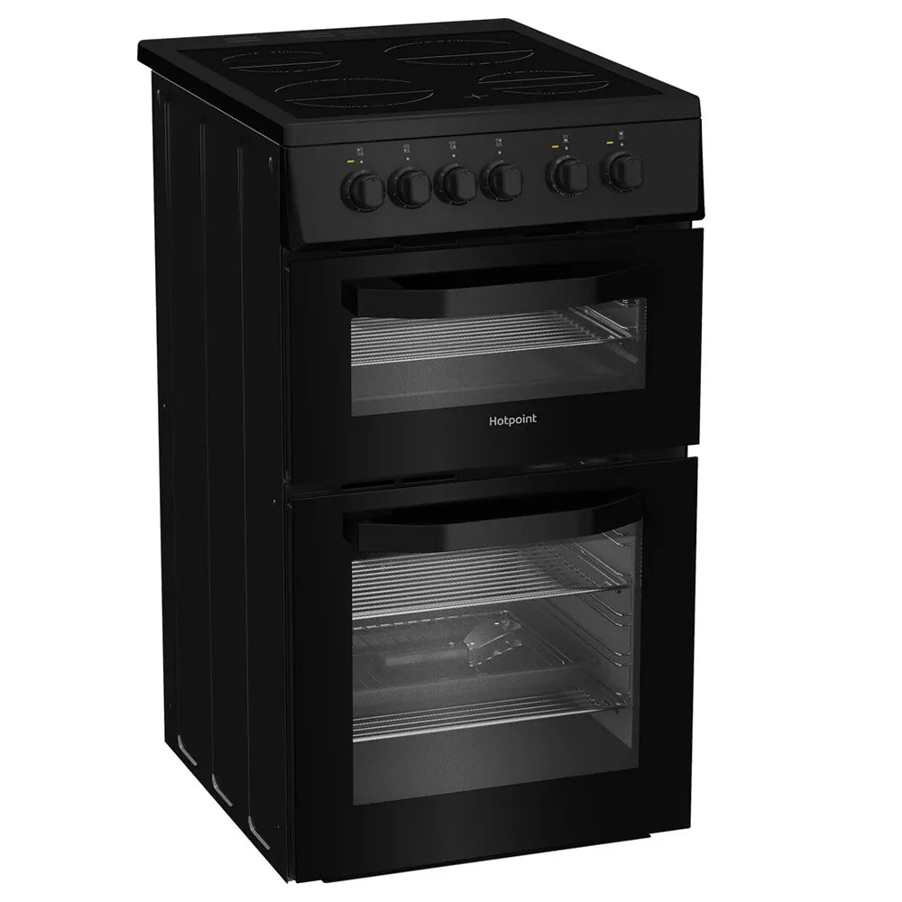 Hotpoint 50CM freistehend Electric Herd - Schwarz | HTE5VCB