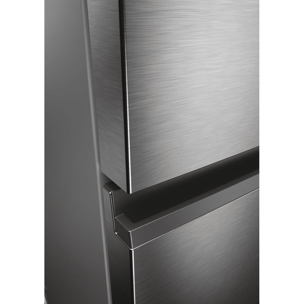 Haier 3D 60 Series 5 360L Frost Free freistehend Kühl-Gefrierkombination - Silber | HTW5618ENMG