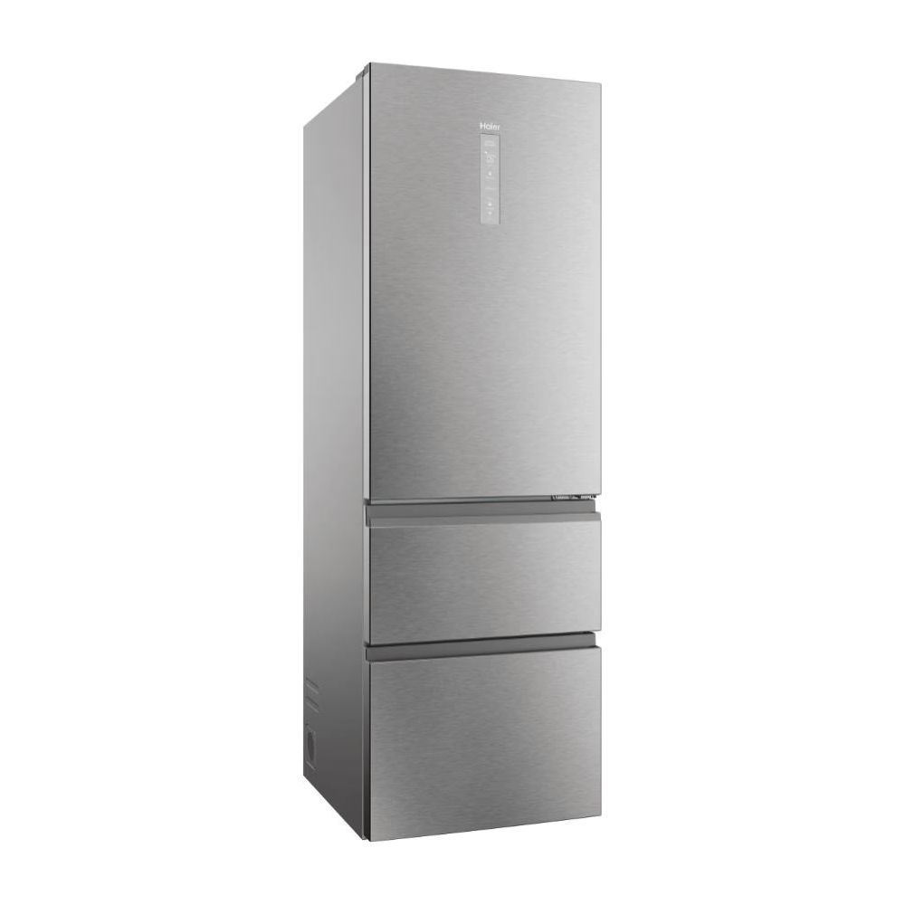 Haier 3D 60 Series 5 360L Frost Free freistehend Kühl-Gefrierkombination - Silber | HTW5618ENMG