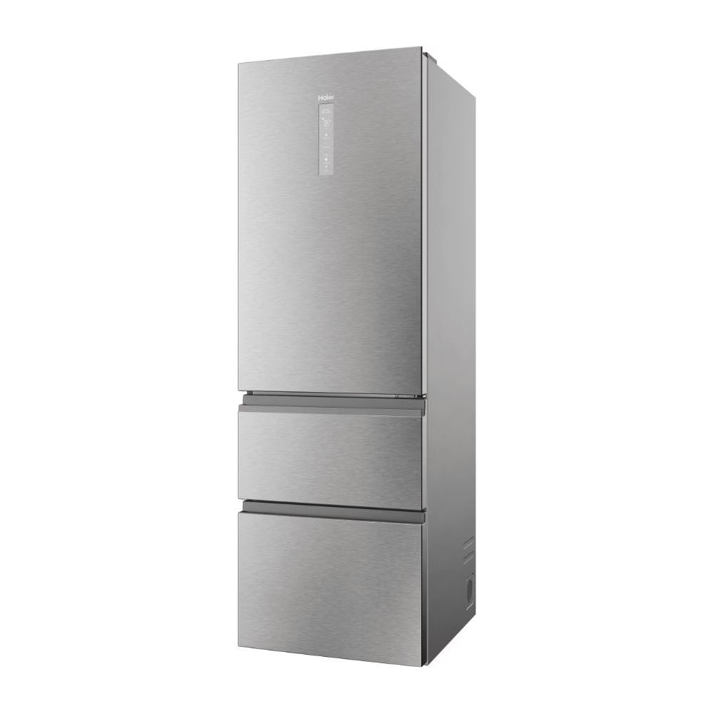 Haier 3D 60 Series 5 360L Frost Free freistehend Kühl-Gefrierkombination - Silber | HTW5618ENMG
