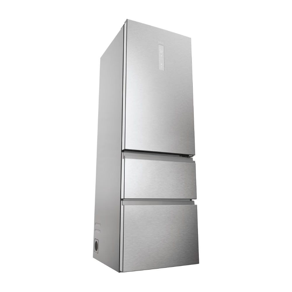 Haier 3D 60 Series 5 360L Frost Free freistehend Kühl-Gefrierkombination - Silber | HTW5618ENMG