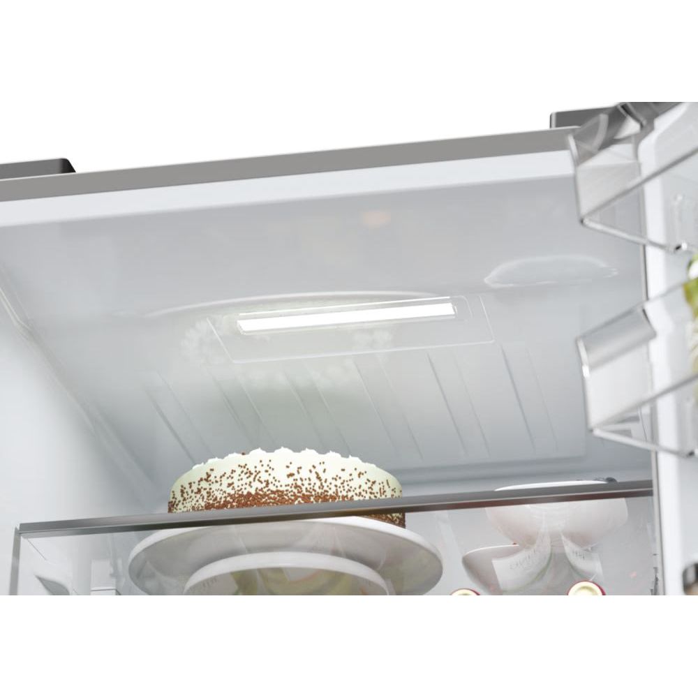 Haier 3D 60 Series 5 360L Frost Free freistehend Kühl-Gefrierkombination - Silber | HTW5618ENMG